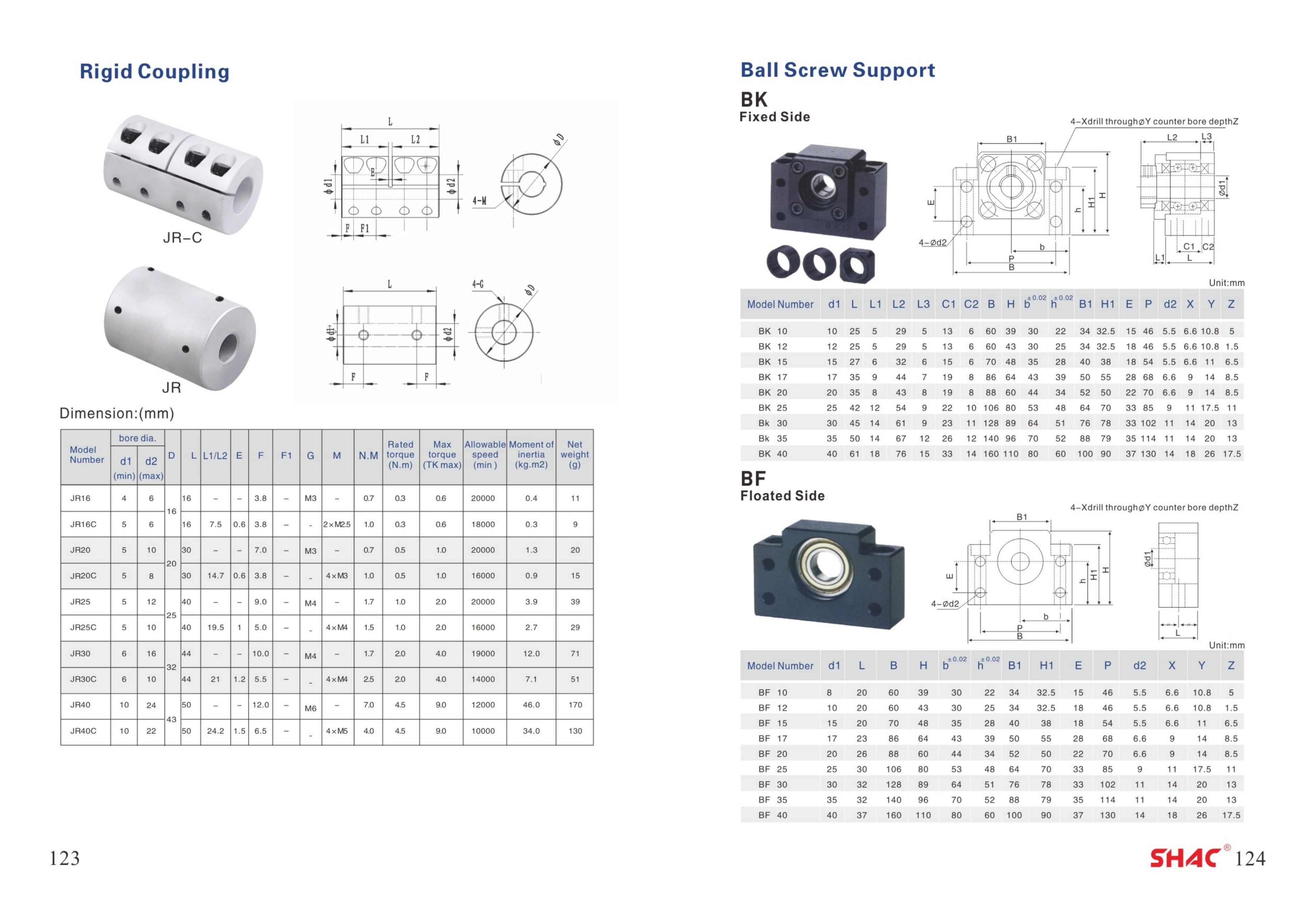 Ball Screw Supports technical catalog preview