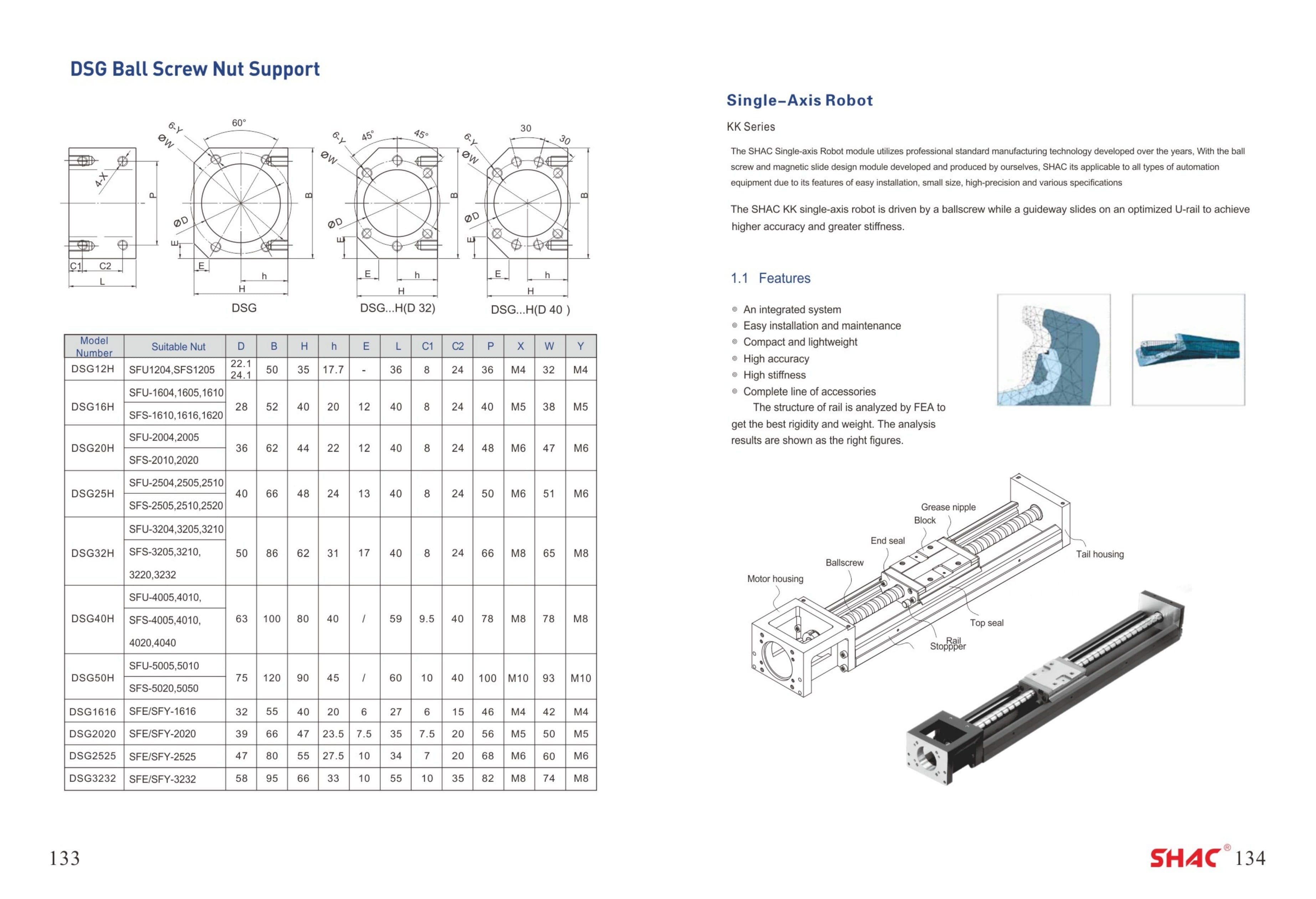 KK Single-Axis Robots technical catalog preview